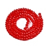 Opaque Solid Color Imitation Jade Glass Beads Strands EGLA-A044-P2mm-D22-3