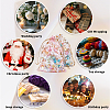 80Pcs 4 Colors Heart Printed Organza Bags OP-BBC0001-50B-5