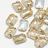 Pointed Back Glass Rhinestone Cabochons RGLA-T079-8x10mm-06-1