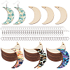 DIY Moon Drop Earring Making Kits DIY-SC0018-65-1
