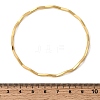 Twisted 304 Stainless Steel Bangles for Women BJEW-D408-04G-3