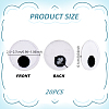 20Pcs Eyes Polyester Embroidery Iron on/Sew on Patches DIY-GA0010-06C-02-2