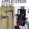 36Pcs 2 Colors Alloy Rhinestone Cabochons FIND-SP0004-43-4