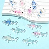 12Pcs Transparent Luminous Acrylic Pendants TACR-YW0003-43-2