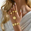 Bohemian Brass Finger Ring Bracelets KT1838-1-3
