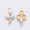 Brass Enamel Charms KK-T049-040G-NF-2