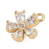 Brass Micro Pave Cubic Zirconia Pendants KK-S339-06G-2