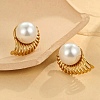 304 Stainless Steel Stud Earrings EJEW-L317-02G-01-1