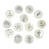 Natural Freshwater Shell Pendants SHEL-CJ0001-05-3