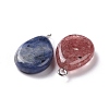 Natural & Synthetic Mixed Gemstone Pendants G-M395-06-3