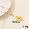 304 Stainless Steel Serpentine Pendant Necklaces RN6163-6-1