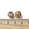 Handmade Gold Foil Glass Beads LAMP-P068-13B-2