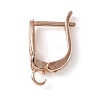 6Pcs Brass Hoop Earring Findings KK-WH0047-52RG-1