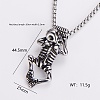 Gothic 316 Surgical Stainless Steel Pendant Box Chain Necklaces for Men ZF3615-12-1