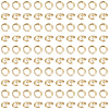 Brass Twister Clasps KK-BBC0025-17B-G-1