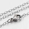 Tarnish Resistant 304 Stainless Steel Cable Chain Necklaces STAS-O053-06P-1