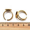 Ion Plating(IP) 304 Stainless Steel Cuff Ring Settings STAS-E202-02C-G-5