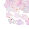 Frosted Transparent Acrylic Beads FACR-T009-01I-1