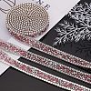 Glitter Hotfix Rhinestone(Hot Melt Adhesive On The Back) OCOR-WH0058-06-4