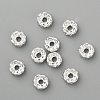 Brass Rhinestone Spacer Beads X-RB-A006-6MM-S-2