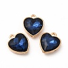Faceted Glass Rhinestone Pendants GLAA-I051-B18-2