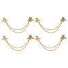4Pcs Bee Alloy Hanging Chain Brooch FIND-CA0011-13G-1