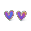 Ion Plating(IP) 304 Stainless Steel Stud Earring for Women EJEW-I285-32MC-1