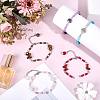 15Pcs 5 Styles Synthetic Turquoise & Natural Rose Quartz & Tiger Eye & Amethyst & Red Jasper Chips & Handmade Seed Beads Bracelet Making AJEW-SC0031-86-4