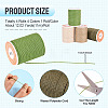 4 Rolls 4 Colors Round Waxed Polyester Cord YC-TA0001-27B-3