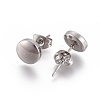 304 Stainless Steel Stud Earrings X-EJEW-I235-08-3