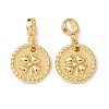 Brass European Dangle Charms KK-H278-01G-04-1