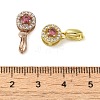 Rack Plating Brass Micro Pave Cubic Zirconia Ice Pick Pinch Bails KK-K340-28B-3