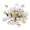 55Pcs 11 Styles Alloy Glass & Iron Rhinestone Spacer Beads FIND-TA0008-70C-2