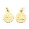 Golden Plated 304 Stainless Steel Charms STAS-C022-01I-G-2