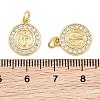 Religion Brass Micro Pave Clear Cubic Zirconia Pendants CU-CBA9482-01G-04-3