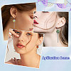 8 Pairs 4 Styles Blank Dome Glass Dangle Earrings EJEW-AB00008-6