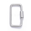 Non-Tarnish 304 Stainless Steel Screw Carabiner Lock Charms STAS-K213-11P-1