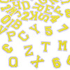 36Pcs 2 Sets 2 Styles Letter A~Z & Number 0~9 Polyester Embroidery Sew On Patches Sets PATC-TA0001-55D-2
