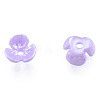 Resin Imitation Pearl Bead Caps RESI-N036-01A-04-2