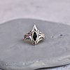 Brass Pave Cubic Zirconia Finger Rings FS-WGC2302-03-1