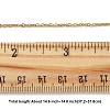 4Pcs 304 Stainless Steel Cable Chain Necklace Making STAS-FS0001-81G-5