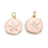 Brass Enamel Pendants KK-A155-11G-1