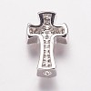 Brass Cubic Zirconia Beads LS-KK-P134-09P-2