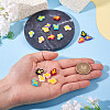20Pcs 10 Colors Glass Beads Enamel Beads BLOW-TA0001-07A-7