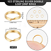 20Pcs 925 Sterling Silver Double Loop Jump Rings STER-BBC0002-11B-G-2