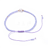 Adjustable Nylon Thread Braided Beads Bracelets BJEW-JB04375-4