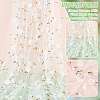 Flower Pattern Milk Fiber Mesh Fabric DIY-WH0888-09A-5