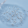 100Pcs Brass Spacer Beads KK-FI0001-02A-S-5