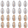 SUNNYCLUE 20Pcs 2 Colors Electroplated Natural Cowrie Shell Pendants SHEL-SC0001-29-1