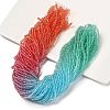 Transparent Painted Glass Beads Strands DGLA-A034-T1mm-A11-1
